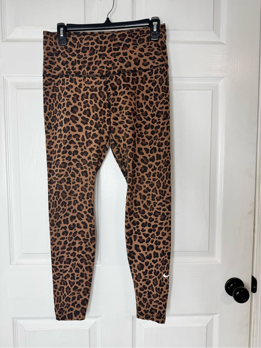 Nike Leopard Print Leggings - Brown & Black